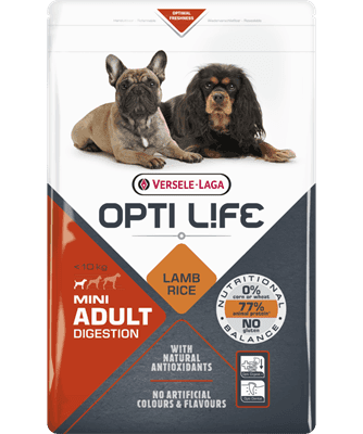 Opti Life Digestion Cão Mini Adulto - Cordeiro e arroz