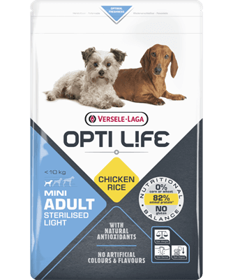 Opti Life Sterilised/Light Cão Mini Adulto - Frango e arroz
