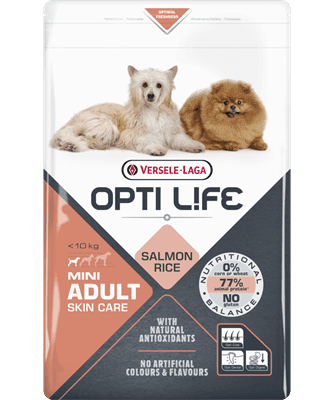Opti Life Skin Care Cão Mini Adulto - Salmão e arroz