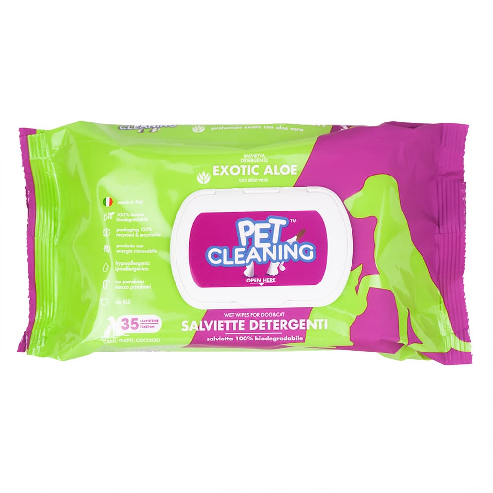 TOALHETES HÚMIDOS "PET CLEANING" - EXOTIC ALOE