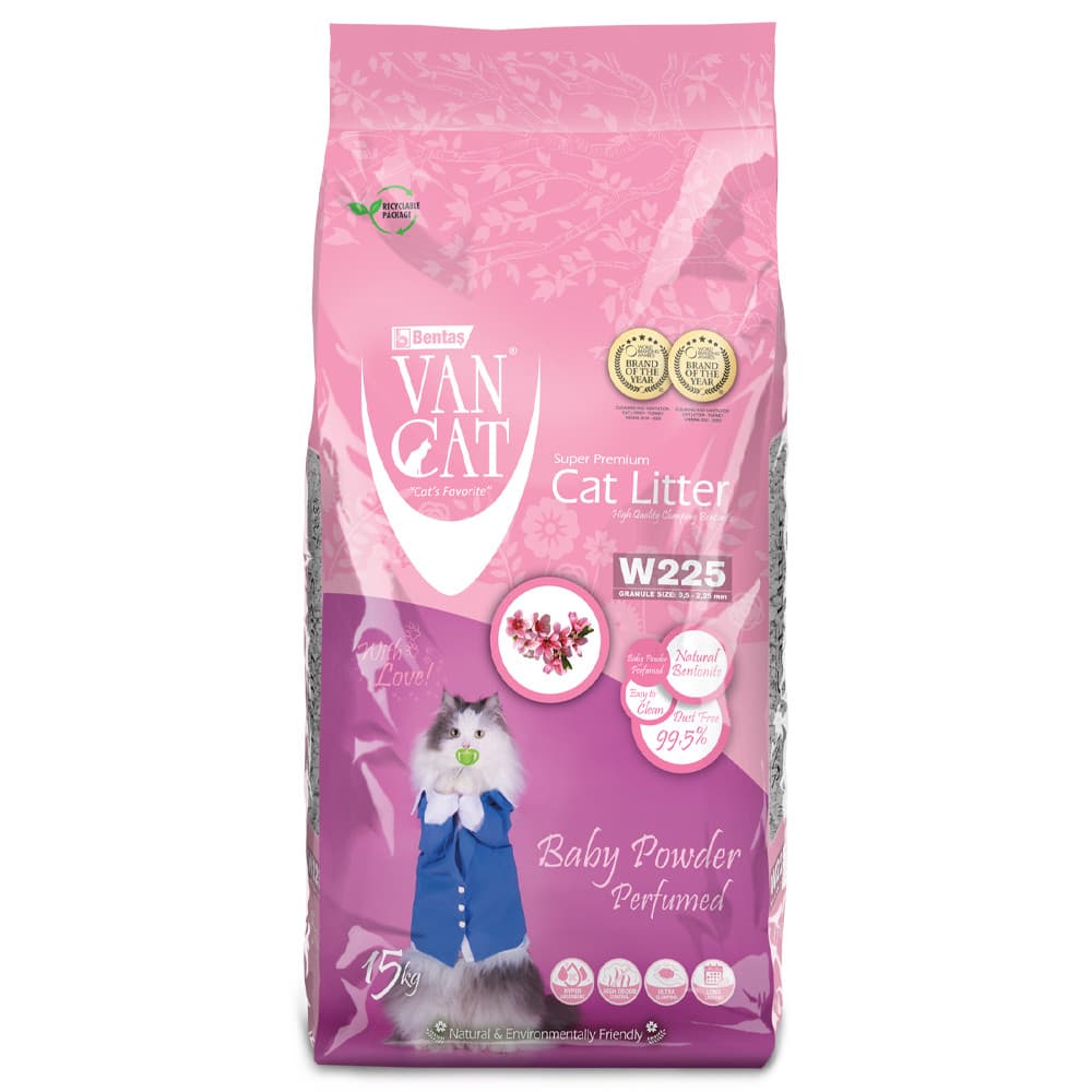 Areia de talco para gato - VanCat