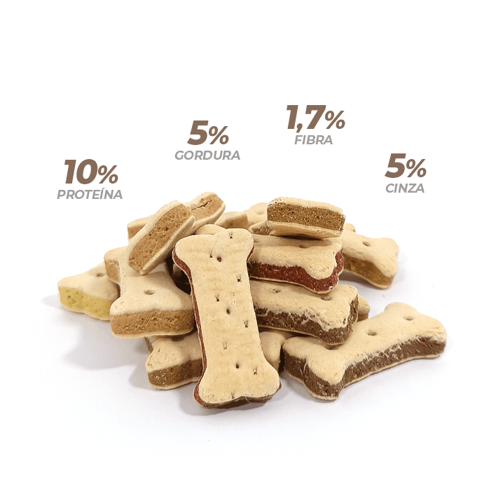 Pet Cup Biscoitos Sandwich Bones Mix - 3