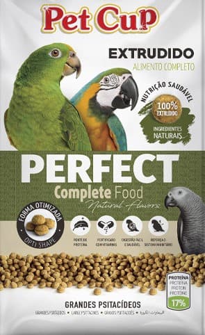 Pet Cup Papagaios Granulado Perfect Manutenção