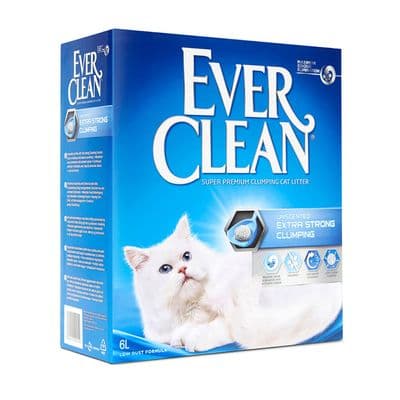 Ever Clean Areia Auto Aglomerante Extra Strong Unscented 10L