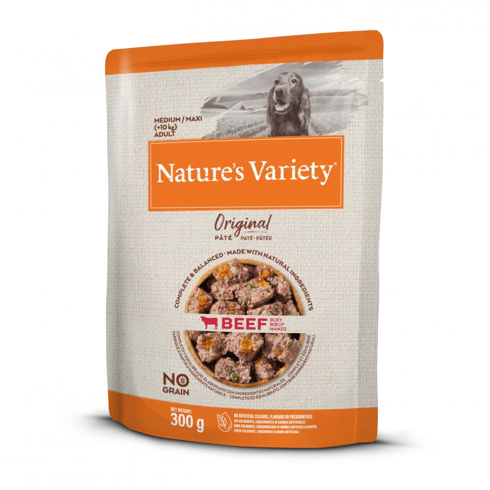 Nature's Variety Original No grain Patê Cão Medium/maxi adulto - Vaca